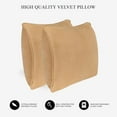 thumbnail image 4 of A1HC Hypoallergenic Down Alternative Pillow Inserts, 22x22 in, Square, Pack of 2, Mocha, 4 of 7
