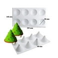 thumbnail image 6 of Mosey Dessert Mold Food Grade BPA Free Non-stick Heat-Resistant Christmas Tree Themed Mousse Chocolate Baking Mold, 6 of 7