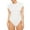 White, variant on Avamo Women T Shirt Bodysuit Solid Color Tops Crew Neck Jumpsuit Sexy Bodysuits Beach Khaki XL