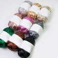 thumbnail image 6 of 18mm Wide Metallic T-Shirt Yarn 100g/Roll 87.48Yard Total Glossing Yarn Metallic Knitting Yarn for Crochet Bag Basket, 6 of 13