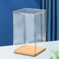 thumbnail image 5 of 4Pcs Clear Display Case for Collectibles Assemble Clear Plastic Display Box for Lego Alternative Case for Dustproof Showcasing Figures Doll Toys Home Storage(3x3x5 inch), 5 of 5