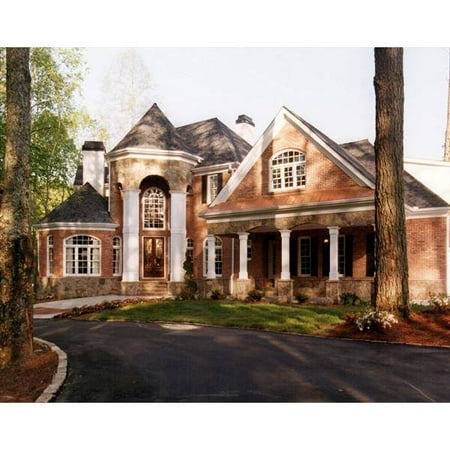 TheHouseDesigners 6001 Colonial  House  Plan  with Walk out  