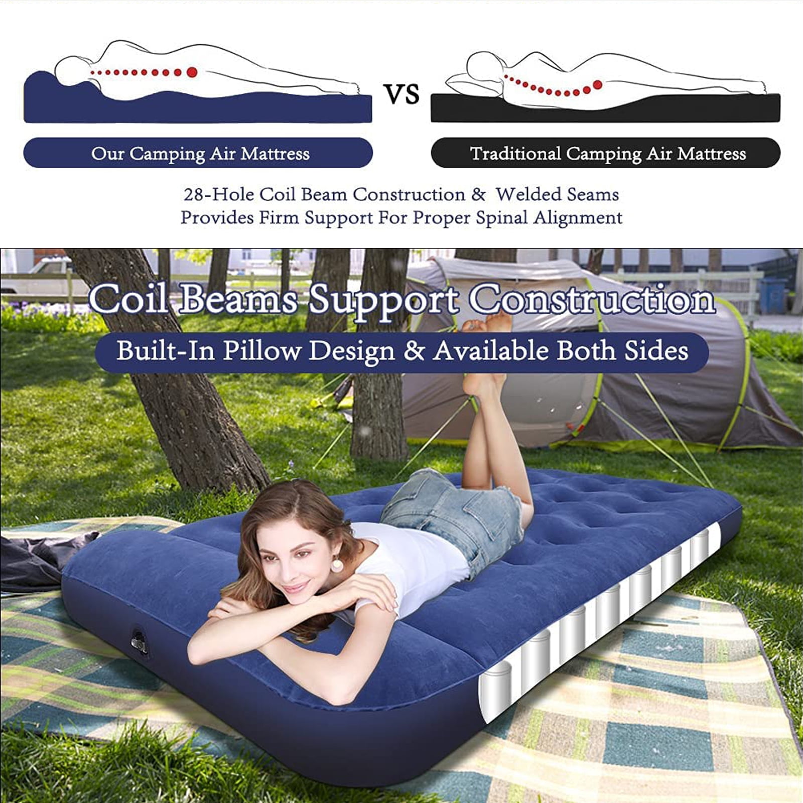 Inflatable camping air mattress cheap