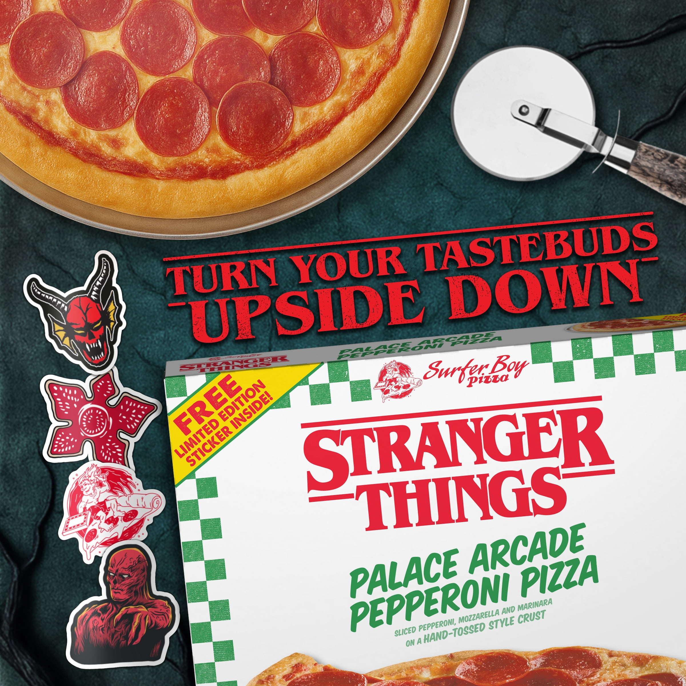Netflix Stranger Things Hand-Tossed Crust Palace Arcade Pepperoni