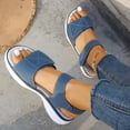 thumbnail image 5 of WMTBSRSW Womens Wedge Platform Sandals Espadrille Heels Round Open Toe Buckle Ankle Strap Summer Shoes, 5 of 9