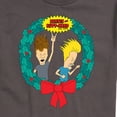 thumbnail image 3 of Beavis & Butthead - Rockin Wreath - Men's Short Sleeve Graphic T-Shirt, 3 of 5