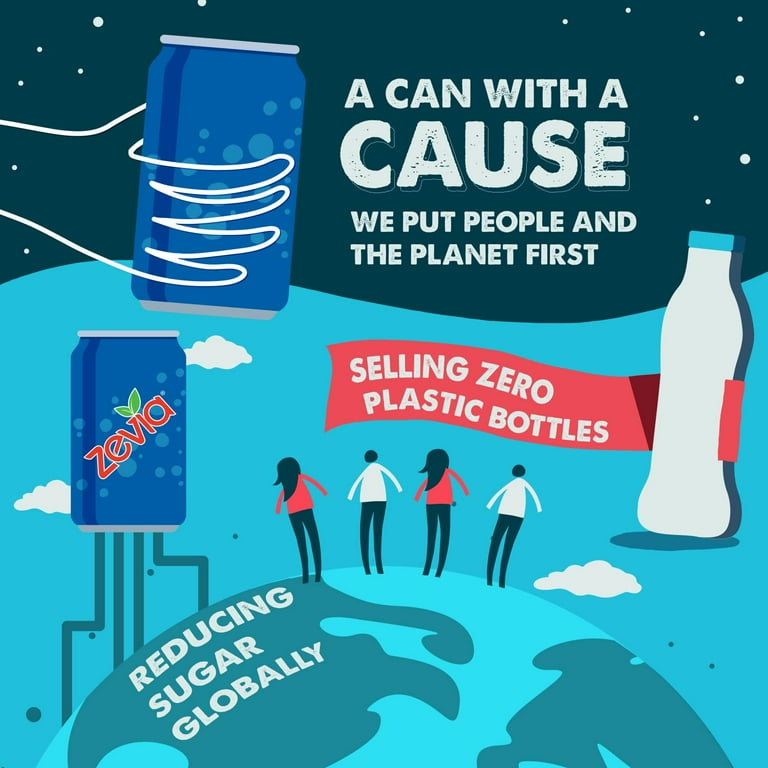 Zevia Zero Calorie Cream .. Soda, 16 Ounce Cans .. (Pack of 12