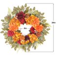 thumbnail image 2 of Kmise 26 Coronas De Otoño Para Puerta De Entrada Exterior, Decoración Vívida De Acción De Gracias, Corona Con Hortensias, Decoraciones De Otoño Para El Hogar, Halloween, Acción De Gracias, 2 of 5