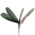 thumbnail image 2 of Artificial Green Phalaenopsis Orchid Leaves Faux Leather Real Touch Plants Arrangement for Flowers Garden Bonsai Decoration, 2 of 8