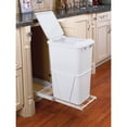 thumbnail image 3 of Rev-A-Shelf RV-12PB-50 50 Quart Pull-Out Sliding Waste Container w/ Lid, White, 3 of 5