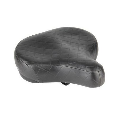 MegaSoft Unisex Cruiser Gel Bicycle Saddle (Black)