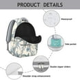 thumbnail image 4 of "Wildflower & Sunflower Backpack - Stylish School Backpack for Women, Durable College Backpack with Laptop Compartment, Floral Print Bookbag for Travel", 4 of 6