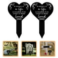 thumbnail image 1 of unbranded 2Ud Marcadores Para Cementerio En Acrílico Negro Con Forma Para De Jardín Y Patios, 1 of 8