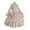 Pink, variant on HCBY Women's Vintage Renaissance Square Neck Bell Sleeve Ruffled Dress, A-Line Tiered Victorian Corset Style Gown for Halloween Gothic Fall Theme Parties