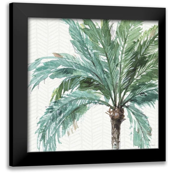 Audit, Lisa 12x12 Black Modern Framed Museum Art Print Titled - Mixed Greens IV