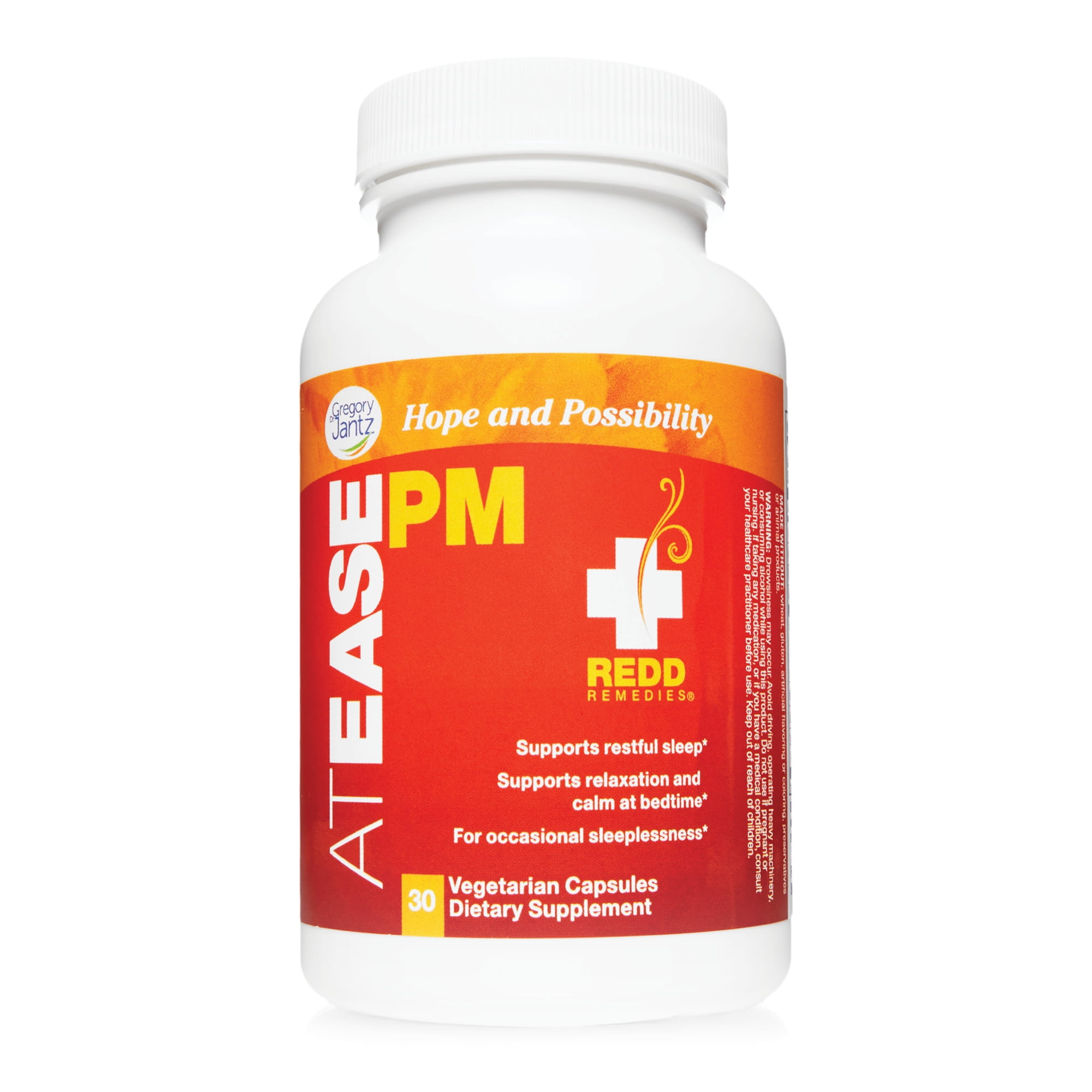 Redd Remedies, At Ease PM, Natural Sleep Aid, Supports Relaxation, 30 Capsules