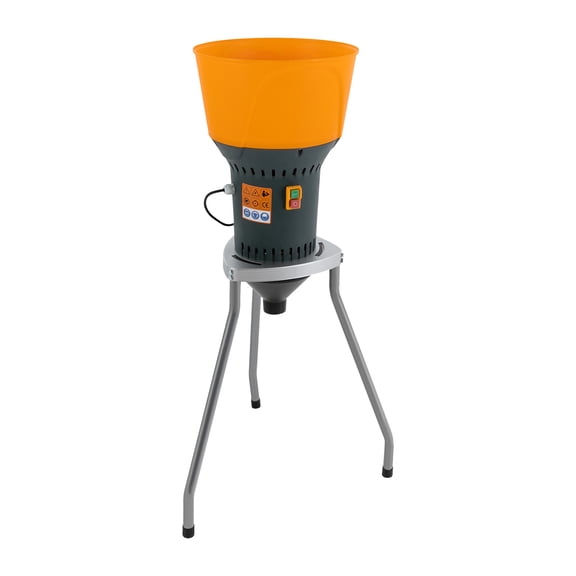 Electric Grain Mill, 1300W Commercial Grain Grinder with 5 Sieves, 50L Capacity, Tripod Stand, Orange Hopper, for Flour, Coffee, Spices, 110V, High Efficiency, Durable Steel