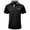 Black, variant on Men's Color Block Short Sleeve Shirt - Casual Summer Tee, Classic Collar, Polyester Fabric, Sizes (S-XXL), Work Weekend