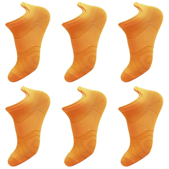 TELOLY 3Pairs Mens Socks9-13Mens Ankle Socks Size 9-11 Men's Socks ,Orange