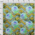 thumbnail image 3 of oneOone Rayon Lime Green Fabric Florals Sewing Material Print Fabric By The Yard 56 Inch Wide, 3 of 4
