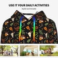 thumbnail image 4 of Lsque Wild West Cowboy Pattern Casual Women's Hoodie,Hooded Sweatshirt with Kangaroo Pocket,Pullover Hoodie with Eye-catching Drawstrings-Large, 4 of 7
