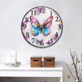 thumbnail image 4 of Butterfly Wall Clocks Battery Operated 9.5 Inch Round Clock Acrylic Silent Non-Ticking Bedroom Living Room Decorative Clocks, 4 of 10