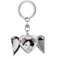 thumbnail image 1 of Cat Animal Pet Tuxedo Billicat Heart Angel Wing Key Chain Holder, 1 of 3