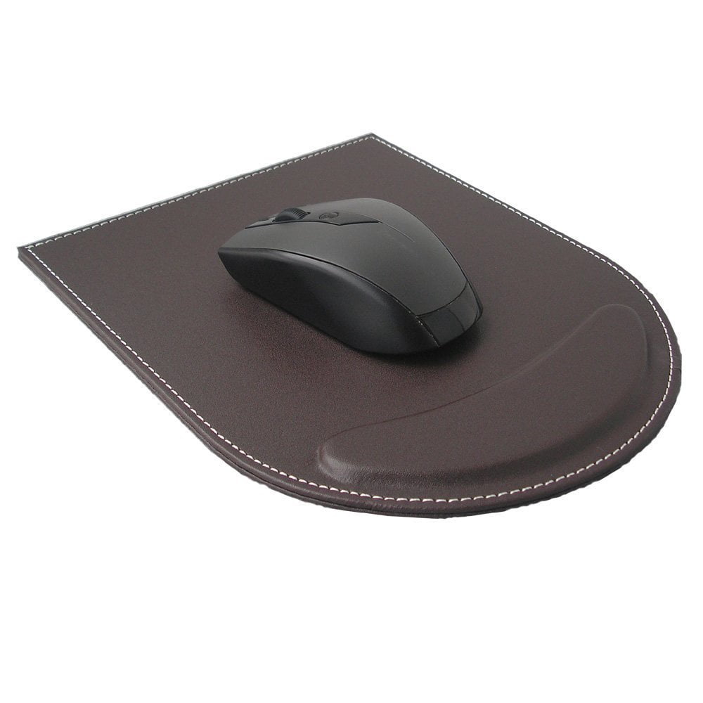 5pcs Desk Organizer And Accessories Set  Pu Leather Office Supplies With Multifunction Desktop Storage Box Tissue Holder Mouse Pad Note Paper Pencil For Brown