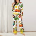 thumbnail image 2 of Naloa Transports with Animals Pajamas for Women Set, Womens Pajama Sets, Lounge Sets for Women, 2pjs for Women-XX-Large, 2 of 7