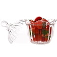 thumbnail image 4 of Paquete de 2 platos acrílicos para dulces con tapa, cuencos para dulces cubiertos de cristal, recipientes decorativos para dulces, bufé de dulces, fiestas, transparente, 4 of 5