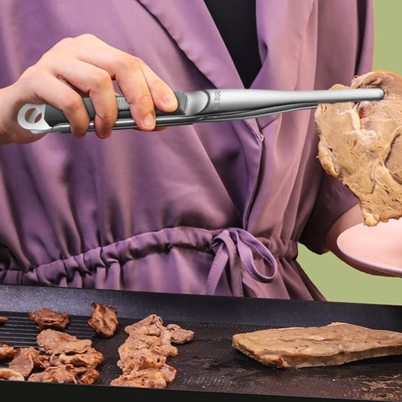 BZPIZ Cook Tools Serving Tongs Stainless Steel Tongs Ideal for BBQ, Salad, Toaster, Bread & Pickles