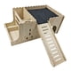 thumbnail image 2 of Casa de madera para cobayas, casita de juegos, hábitat decorativo, refugio interior resistente para cobayas enanas. Sin alfombrilla ni hervidor, 2 of 9