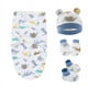 thumbnail image 1 of Europa y Estados Unidos Bebé recién nacido Bebé primavera Saco de dormir de gusano de seda Gorro de bebé Guantes de bebé Juego de pies de bebé, 1 of 5