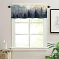 thumbnail image 4 of Window Valances Thermal Insulated Rod Pocket Curtains, Sunset Sundown Mountains Pine Trees Woods Magnificent Scenery Window Treatments Valance, Tier Drapes for Living Room Bedroom, 54x18in,1 Panel, 4 of 5