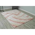 thumbnail image 7 of 4D Shaggy Rug Hand Carved Plush Thick Modern Contemporary Abstract For Living Room Bedroom 6483 (2'6"x7'9" Runner,Pink), 7 of 7
