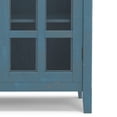 thumbnail image 2 of Simpli Home Acadian 39 inch Wide Solid Wood Transitional Medium Storage Cabinet in Distressed Coastal Blue, 2 of 12