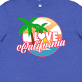 thumbnail image 4 of Inktastic I Love California with Ocean and Palm Trees Youth T-Shirt, 4 of 5