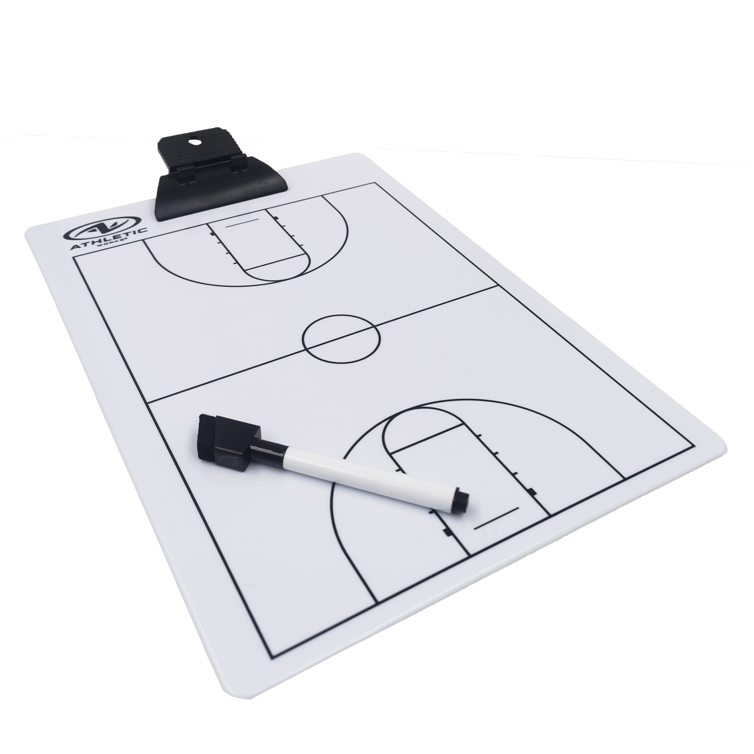 CUTICATE 1 Piece Coaching Board Basketball Clipboard with Marker Pen Tiles 