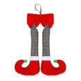 thumbnail image 1 of Adorno colgante de árbol de Navidad con patas de elfo de Papá Noel de felpa navideña, decoración de puerta, 1 of 2