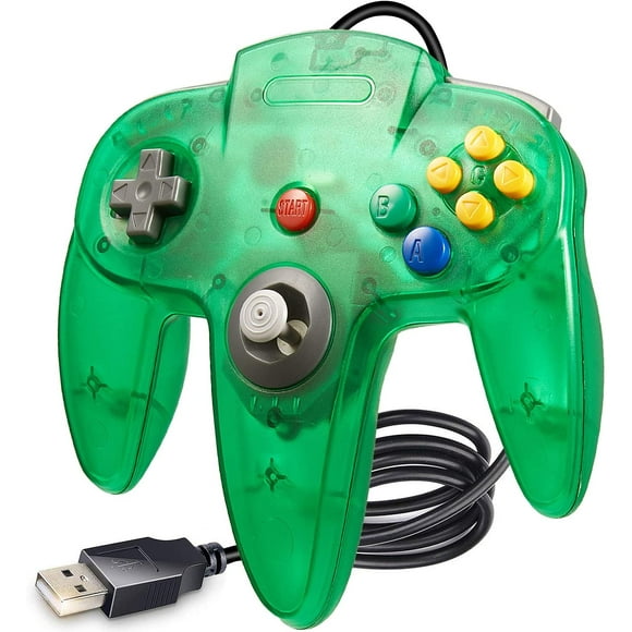 FYBTO Classic N64 USB Controller,Retro N64 Gamepad Joystick PC Controllers for Windows PC Retro Pie