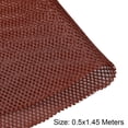 thumbnail image 2 of Uxcell Speaker Grill Cloth Polyester Fiber Stereo Mesh Fabric Red-brown 0.5x1.45m, 2 of 3