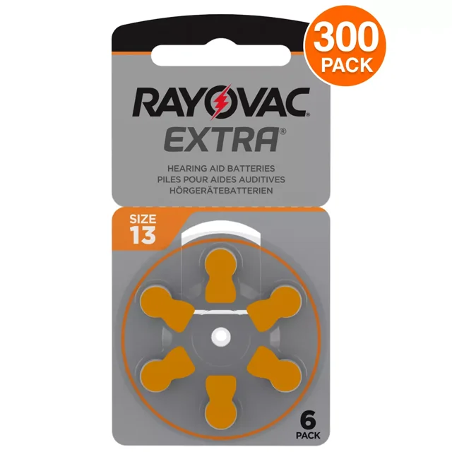 Rayovac Piles pour Aides Auditives Format Extra 13 (Lot de 300)