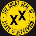 thumbnail image 3 of CafePress - State Of Jefferson Flag Dark T Shirt - Men's Classic Graphic Cotton T-Shirt, 3 of 4