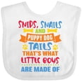 thumbnail image 3 of Inktastic Snips Snails and Puppy Dog Tails That's What Little Boys Boys Baby Bib, 3 of 4