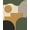 Green, Pattern 1, variant on ODIKA 8'x10' Washable Area Rug Olive and Mustard Geometric Design Bold Abstract Shapes with Striped Accents for Dining Room, Large Office, Lounge, Non-Slip Chair-Friendly Mat