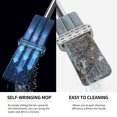 thumbnail image 3 of Microfiber Mop Floor Cleaning System Washable Pads Reusable Dust Mops with 4PCS Soft Refill Pads Hardwood Wood Floor Cleaner Mop 360 Rotate Dry Wet Mop, 3 of 6