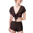 thumbnail image 1 of Gibobby Ropa interior mujer Lencería para Mujer, Lencería Sexy para Mujer, Conjunto de Lencería a Juego Transparente(Negro, M), 1 of 3