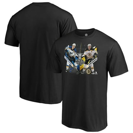 Boston Bruins vs. St. Louis Blues Fanatics Branded 2019 Stanley Cup Final Dueling Even Strength Matchup T-Shirt -