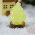 thumbnail image 1 of Puntoco Lindo muñeco de nieve bonsái que brilla en la oscuridad para Navidad, adorno con escena de nieve, decoración navideña, 1 of 5