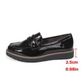 thumbnail image 3 of Dazzher Women's Classic Penny Loafers Round Toe Platform Slip On Shoes for Casual Daily Wear, 3 of 7